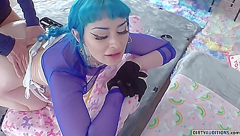 Sexy redhead gets her asshole pounded with a big peck