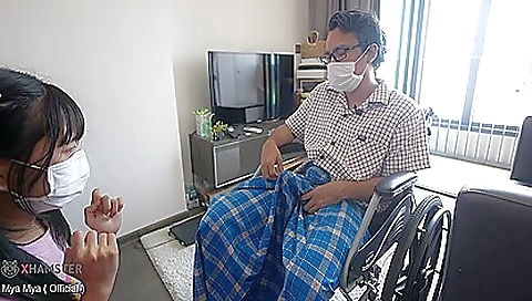 Asian with big tits gets fucked with the step daughter