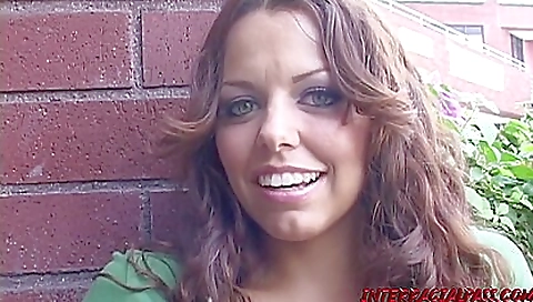 Brunette babe with big boobs and a nice ass riding a bbc