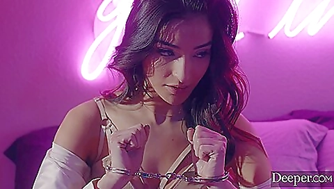 Latina with small titties gets her pussy filled with cum