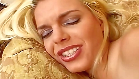 White girl is getting her ass and pussy filled with chocolates