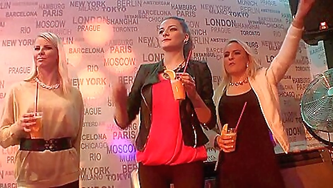 Ebony and blonde mature get fucked by a kinky group