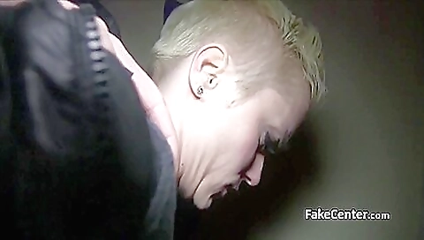 Blonde with a gorgeous face is getting fucked outdoors