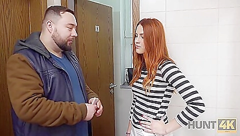 Redhead porn movie with a sexy redhead taking her lover