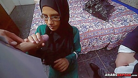 Sexy black bitch gives two big cocks to two white guys