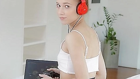 My stepbrother is waiting for me to cum in his dick